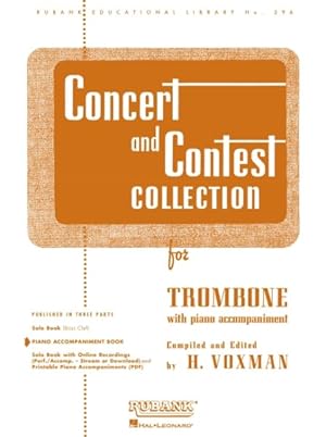 Seller image for Concert and Contest Collection : For Trombone With Piano Accompaniment for sale by GreatBookPrices