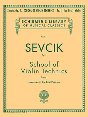 Imagen del vendedor de School of Violin Technics, Op. 1 - Book 1 : Violin Method Book 1, Exercises in First Position a la venta por GreatBookPrices