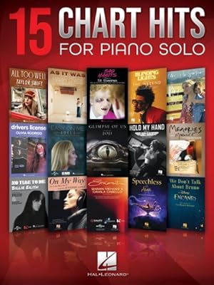 Seller image for 15 Chart Hits for Piano Solo Songbook for sale by GreatBookPrices