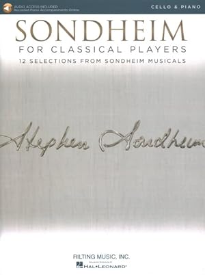 Immagine del venditore per Sondheim for Classical Players : Cello and Piano With Online Accompaniments; Includes Downloadable Audio venduto da GreatBookPrices