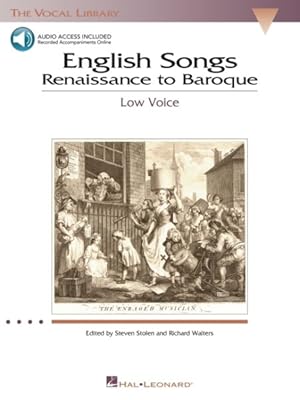 Image du vendeur pour English Songs: Renaissance to Baroque : The Vocal Library mis en vente par GreatBookPricesUK