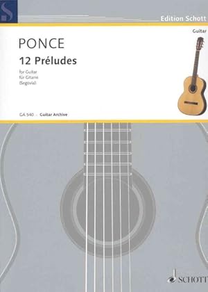 Seller image for 12 Preludes : For Guitar for sale by GreatBookPrices