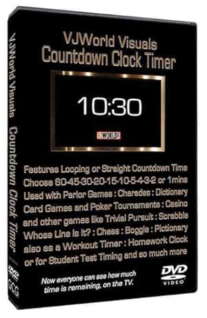 Bild des Verkufers fr Vj World Visuals Countdown Clock Timer zum Verkauf von GreatBookPrices