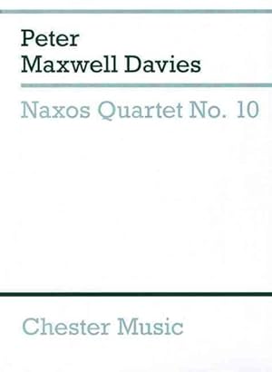 Bild des Verkufers fr Naxos Quartet No. 10 : String Quartet Study Score zum Verkauf von GreatBookPrices