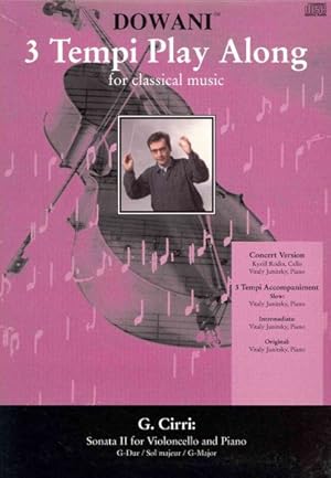 Image du vendeur pour Sonata II for Violonecello and Piano : G-Dur / Sol Majeur / G-Major mis en vente par GreatBookPrices