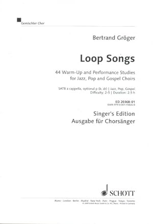 Imagen del vendedor de Loop Songs : 44 Warm-Up and Performance Studies for Jazz, Pop, and Gospel Choirs a la venta por GreatBookPricesUK