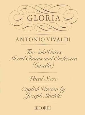 Seller image for Gloria : For Solo Voices, Mixed Chorus and Orchestra (Casella): Vocal Score for sale by GreatBookPrices