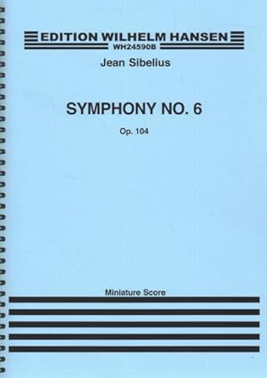 Immagine del venditore per Sibelius Symphony No. 6 Op. 104 : Mini Score venduto da GreatBookPrices