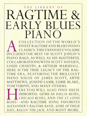 Imagen del vendedor de Library of Ragtime and Early Blues Piano a la venta por GreatBookPrices