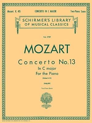 Seller image for Concerto No. 13 in C Major K 415 : For the Piano for sale by GreatBookPrices