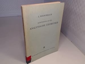 Bild des Verkufers fr Einfhrung in die analytische Geometrie. zum Verkauf von Antiquariat Silvanus - Inhaber Johannes Schaefer