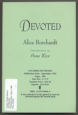 Seller image for Devoted for sale by Between the Covers-Rare Books, Inc. ABAA