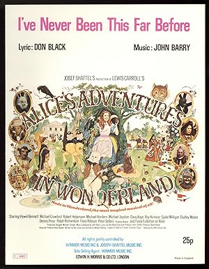 Bild des Verkufers fr [Sheet music]: I've Never Been This Far Before (Alice's Adventures in Wonderland) zum Verkauf von Between the Covers-Rare Books, Inc. ABAA