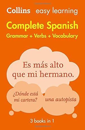 Immagine del venditore per Easy Learning Spanish Complete Grammar, Verbs and Vocabulary (3 books in 1): Trusted support for learning (Collins Easy Learning Spanish) venduto da WeBuyBooks 2