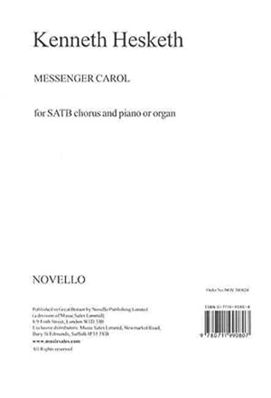 Bild des Verkufers fr Messenger Carol : Satb Version zum Verkauf von GreatBookPrices