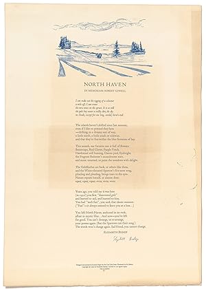 [Broadside]: North Haven. In Memoriam: Robert Lowell