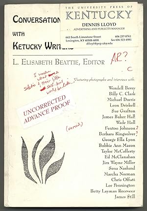 Immagine del venditore per Conversations with Kentucky Writers venduto da Between the Covers-Rare Books, Inc. ABAA