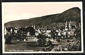 Ansichtskarte Amorbach i. Odw., Ortsansicht vom Sommerberg aus gesehen
