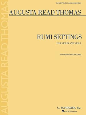 Bild des Verkufers fr Rumi Settings : For Violin and Viola zum Verkauf von GreatBookPrices