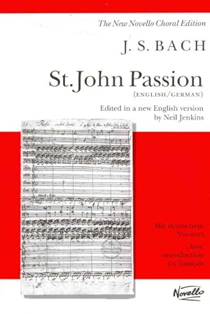 Bild des Verkufers fr St. John Passion : For Solo Voices, SATB Chorus and Orchestra zum Verkauf von GreatBookPrices