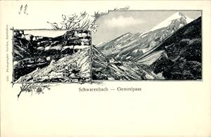 Ansichtskarte / Postkarte Kandersteg Kt. Bern Schweiz, Schwarenbach, Gemmipass