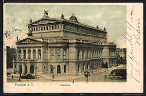 Ansichtskarte Frankfurt a. M., Opernhaus