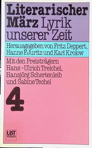 Seller image for Literarischer Mrz 4. Lyrik unserer Zeit. for sale by books4less (Versandantiquariat Petra Gros GmbH & Co. KG)