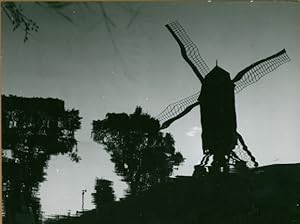 Foto Wasserspiegelung einer Windmühle - Foto: Roland Defossez