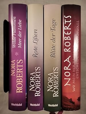 Konvolut von 4 Romanen von Nora Roberts.