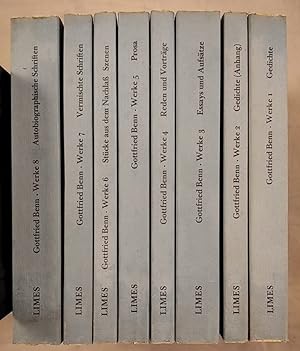 Gottfried Benn gesammelte Werke in acht Bänden (8 Bücher).