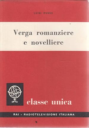 VERGA romanziere e novelliere