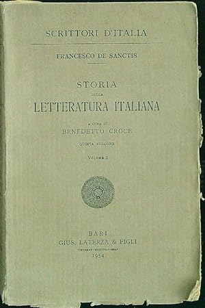 Storia della letteratura italiana volume I