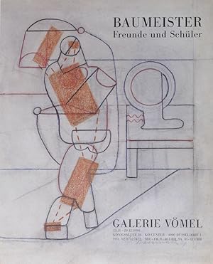 BAUMEISTER - Freunde und Schüler (Galerie Vömel - OriginalPlakat / 1990)