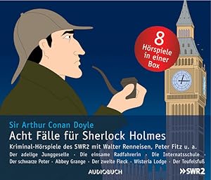 Seller image for Acht Flle fr Sherlock Holmes - Kriminalhrspiele auf 8 CDs mit 432 Minuten: bearbeitet von Klaus Schmitz for sale by Studibuch