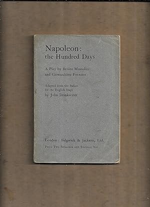Imagen del vendedor de Napoleon: the hundred days : a play a la venta por Gwyn Tudur Davies