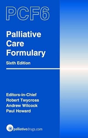 Bild des Verkufers fr Palliative Care Formulary zum Verkauf von WeBuyBooks