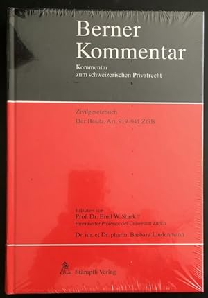 Bild des Verkufers fr Berner Kommentar: Zivilgesetzbuch: Der Besitz, Art. 919-941 ZGB. zum Verkauf von Antiquariat Im Seefeld / Ernst Jetzer