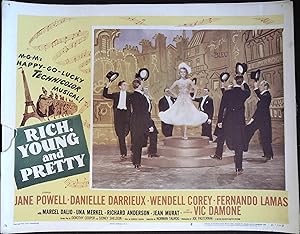 Seller image for Rich, Young and Pretty Lobby Card #2 1951 Danielle Darrieux in production number for sale by AcornBooksNH