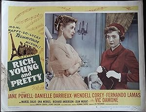 Image du vendeur pour Rich, Young and Pretty Lobby Card #6 1951 Jane Powell & Danielle Darrieux! mis en vente par AcornBooksNH