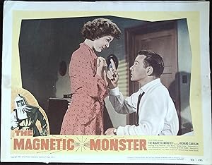 Image du vendeur pour The Magnetic Monster Lobby Card #8 1953 Richard Carlson & Jean Byron! mis en vente par AcornBooksNH