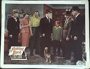 Imagen del vendedor de Fighting Back Lobby Card #4 1948 Cast with Daisy the Dog! a la venta por AcornBooksNH