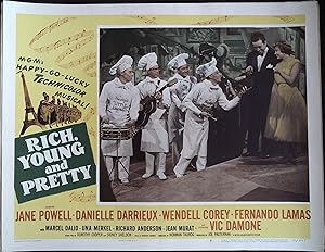 Seller image for Rich, Young and Pretty Lobby Card #7 1951 Jane Powell and Vic Damone! for sale by AcornBooksNH