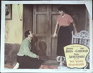 Seller image for We were Strangers Lobby Card #6 1949 Jennifer Jones & Pedro Armendartz! for sale by AcornBooksNH