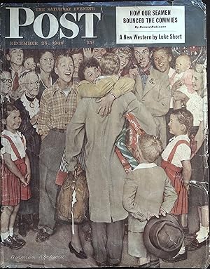 Saturday Evening Post December 25, 1948 Norman Rockwell FRONT COVER ONLY