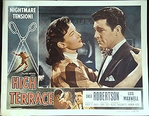 Imagen del vendedor de High Terrace Lobby Card 1956 Dale Robertson, Lois Maxwell! a la venta por AcornBooksNH