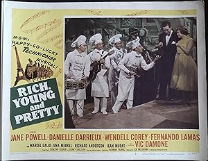 Image du vendeur pour Rich, Young and Pretty Lobby Card #7 1951 Jane Powell and Vic Damone! mis en vente par AcornBooksNH