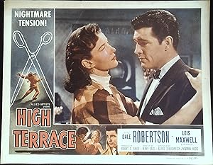 Seller image for High Terrace Lobby Card 1956 Dale Robertson, Lois Maxwell! for sale by AcornBooksNH