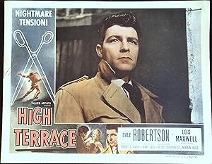 Image du vendeur pour High Terrace Lobby Card 1956 Dale Robertson! mis en vente par AcornBooksNH