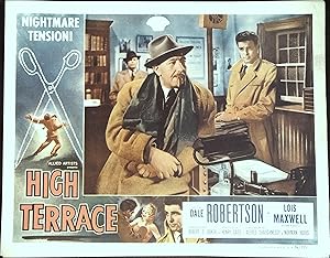 Imagen del vendedor de High Terrace Lobby Card 1956 Dale Robertson, Jameson Clark! a la venta por AcornBooksNH