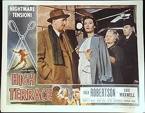 Imagen del vendedor de High Terrace Lobby Card 1956 Lois Maxwell, Jameson Clark! a la venta por AcornBooksNH